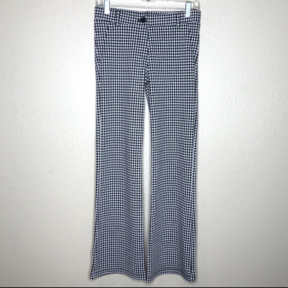 BETABRAND Black/White Gingham Pants - Petite Small